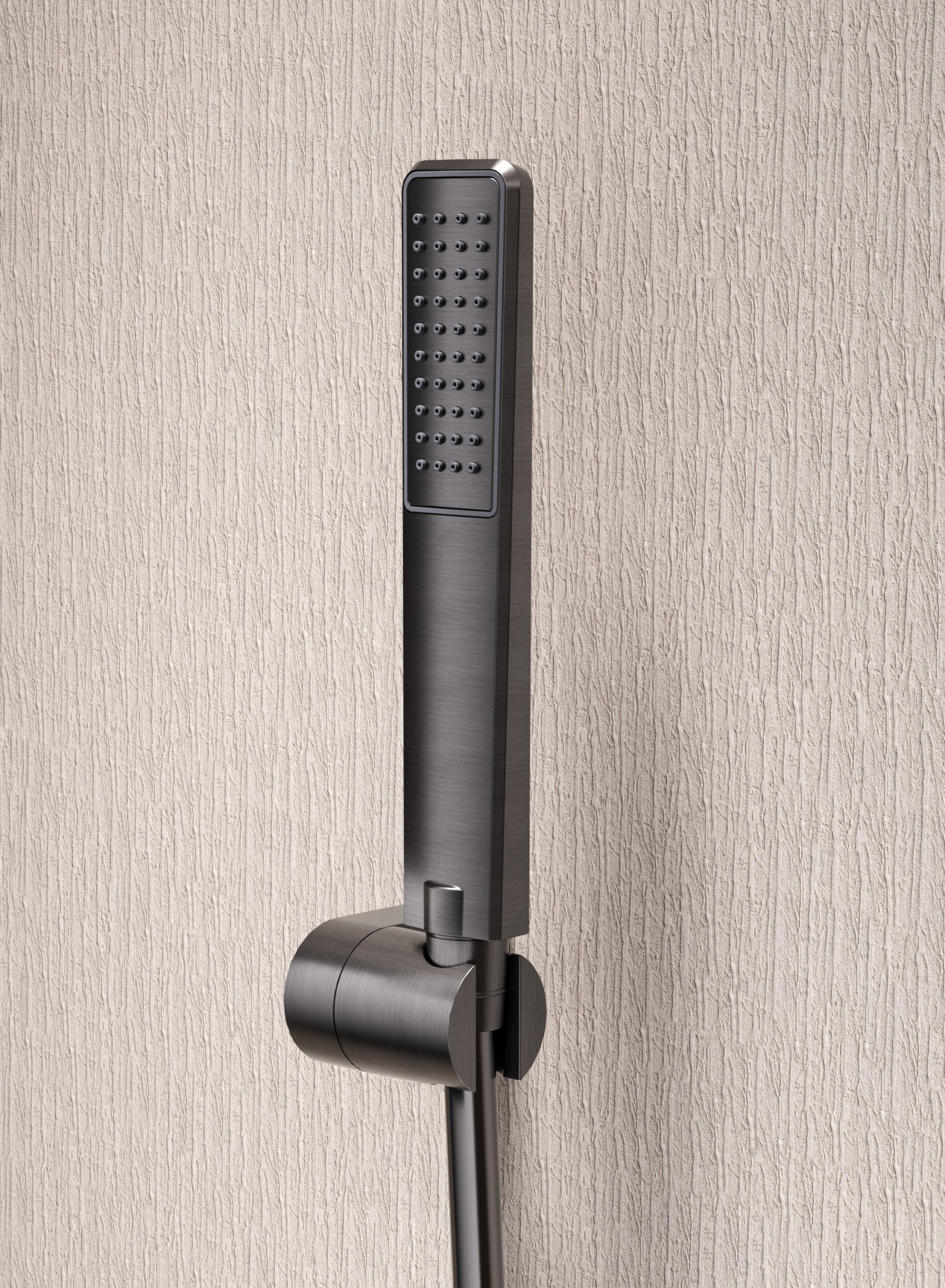 Firenze Chrome Single Lever Shower Kit, handle detail