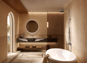 Firenze Chrome Single Lever Bath and Shower Set, view 4