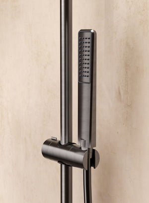 Firenze Black Gun Metal Single Lever Bath and Shower Set, view 2