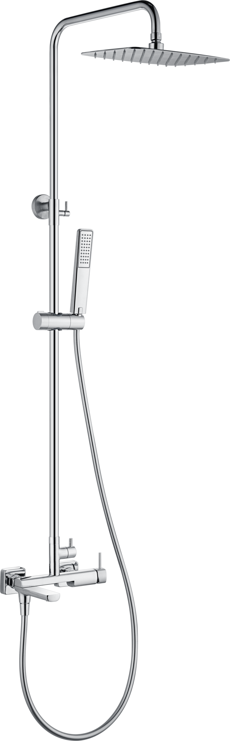 Firenze Chrome Single Lever Bath and Shower Set, main product view