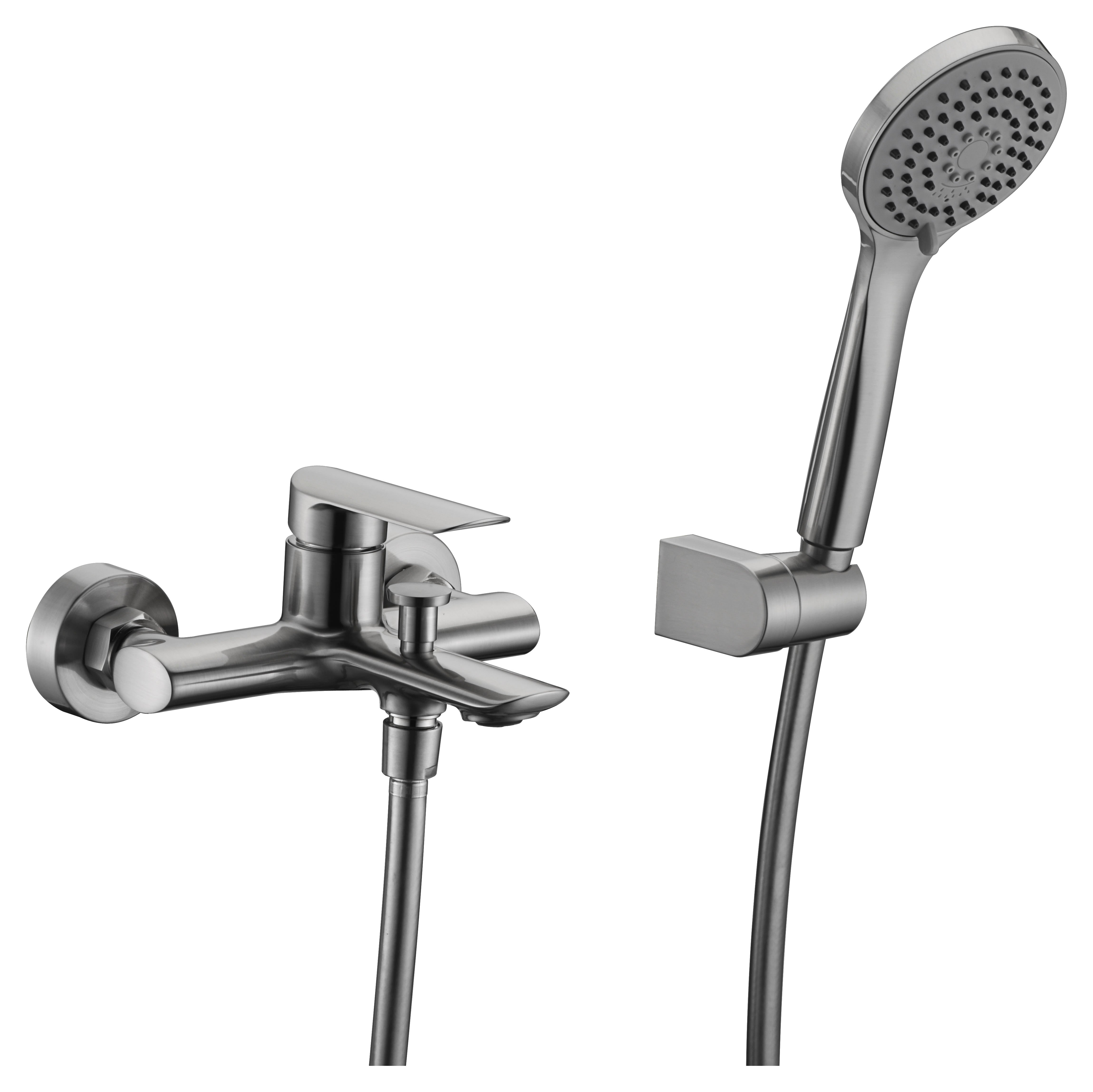 Grifo De Baño/Ducha Ural Níquel Cepillado