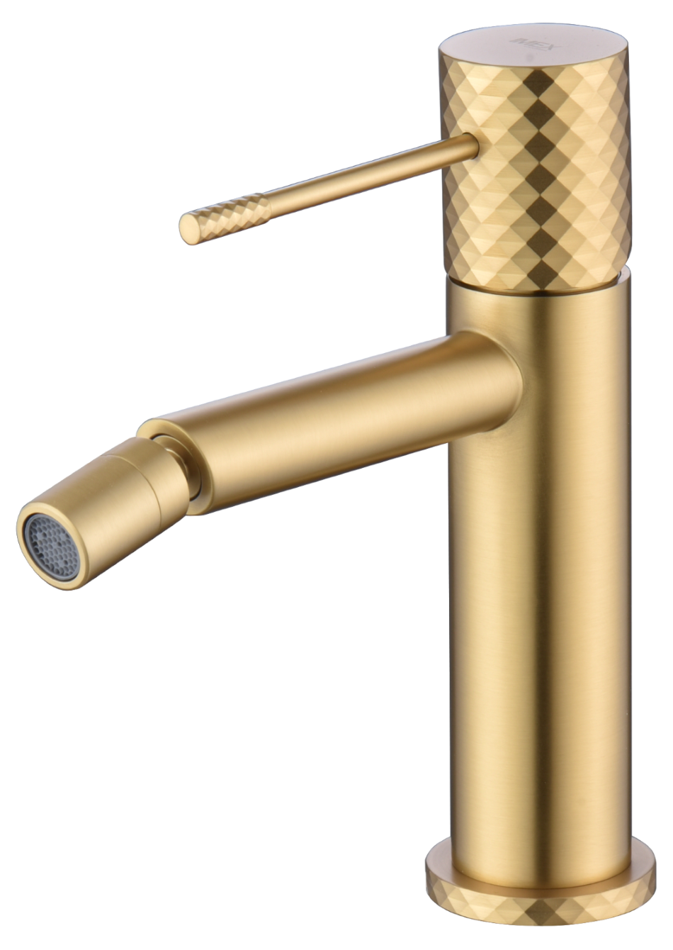 Genova Brushed Gold Bidet Mixer Single Handle, view 2