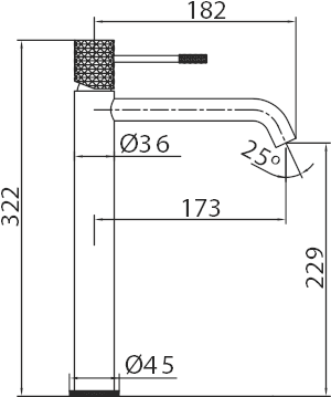 Chrome Single Handle Basin Faucet Genoa Series, view 4
