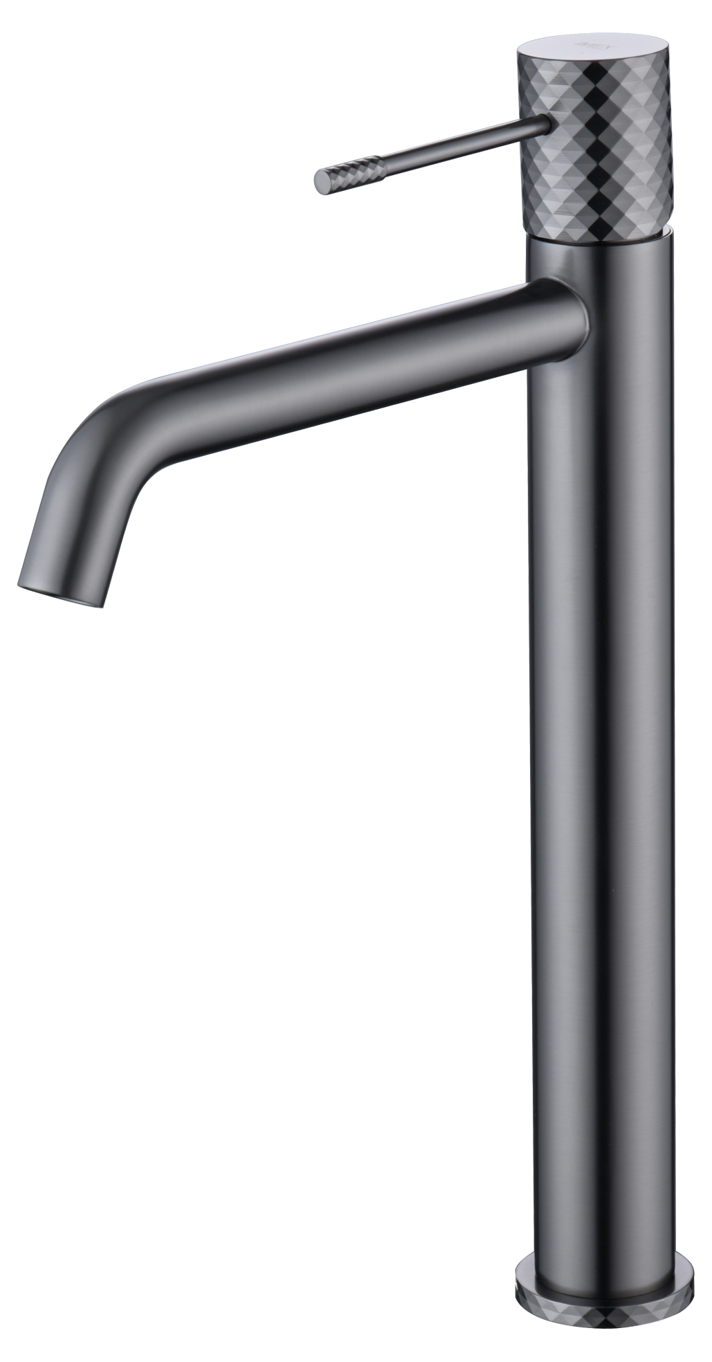 Tall Black Gun Metal Basin Mixer Faucet Single Handle, view 2