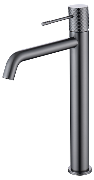 Tall Black Gun Metal Basin Mixer Faucet Single Handle, view 2