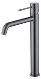 Monomando Lavabo Alto Génova Negro Gun Metal