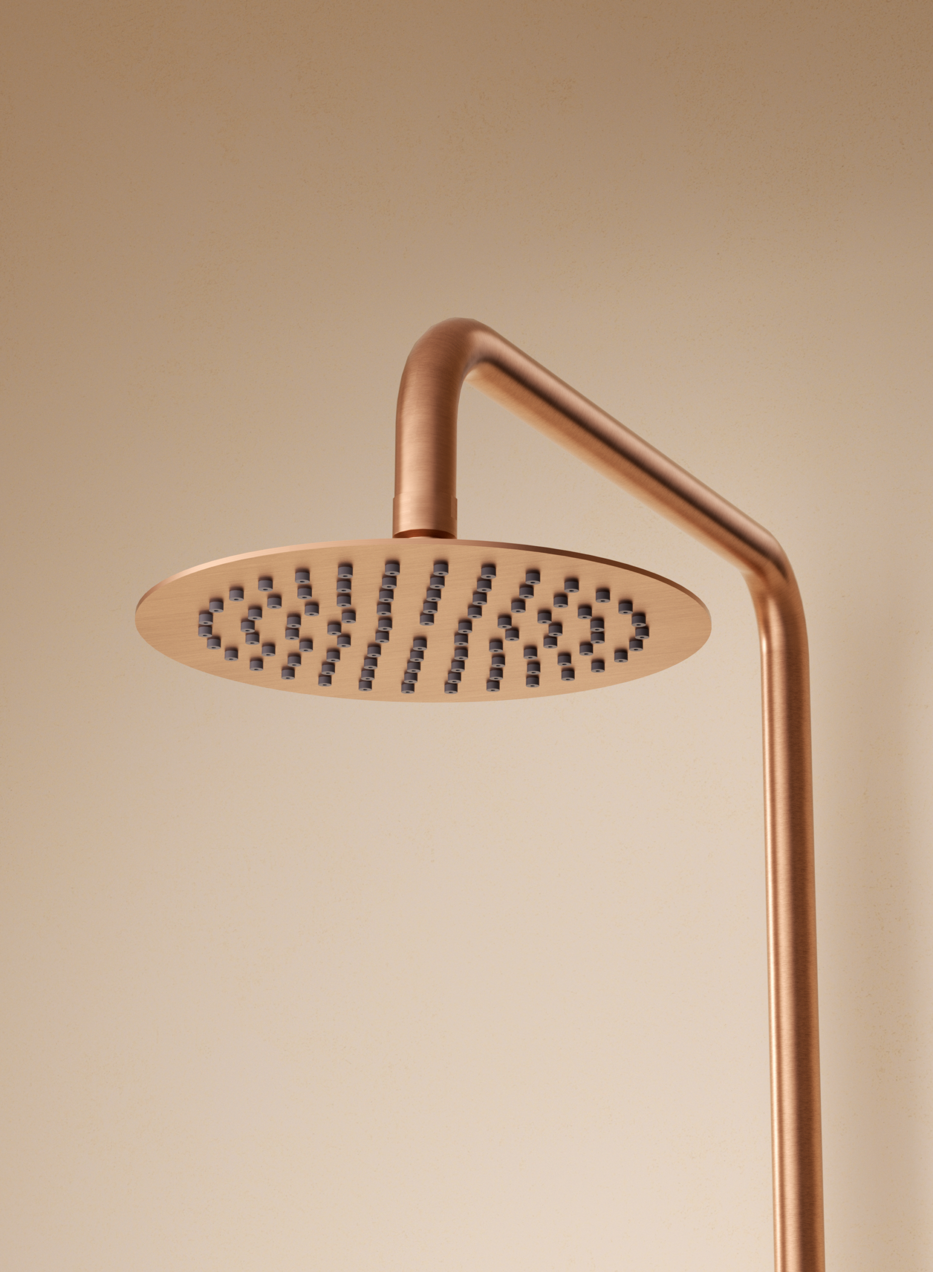 Génova Black Gun Metal Single Lever Shower Set, detail view