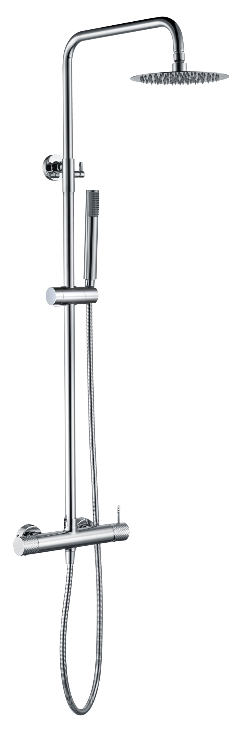 Génova Chrome Single Lever Shower Set, main product view