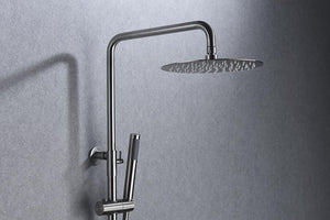 Moscow Single Lever Shower Set Stainless Steel, detail view