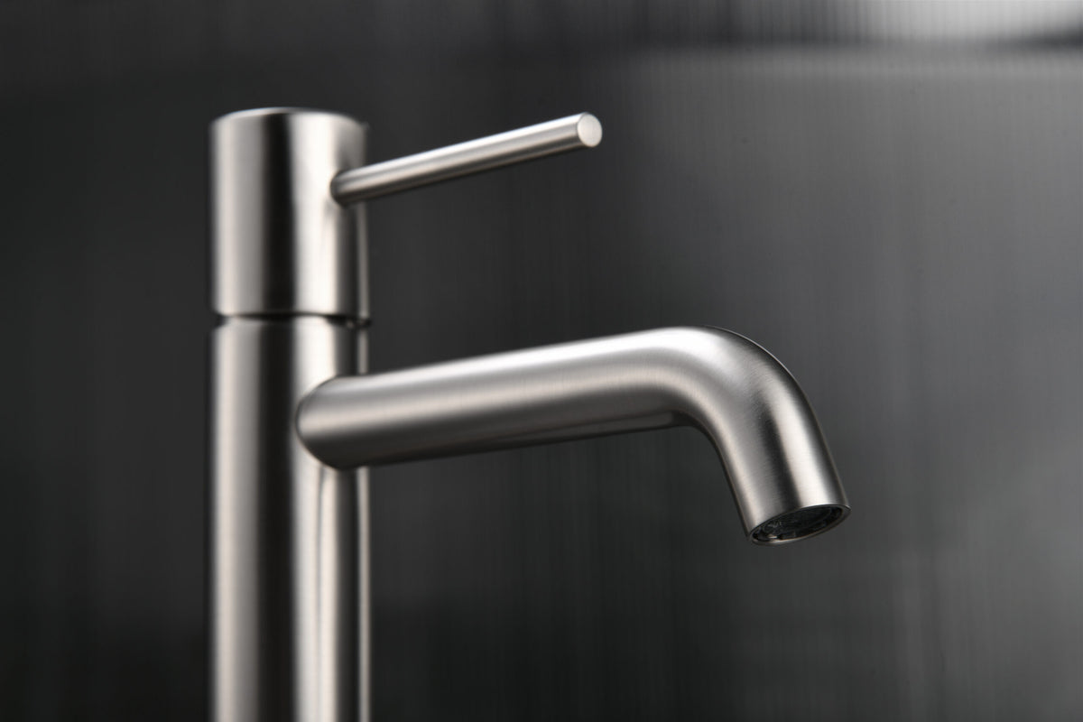 Monza Brushed Nickel Single Lever Sink Faucet, view 4