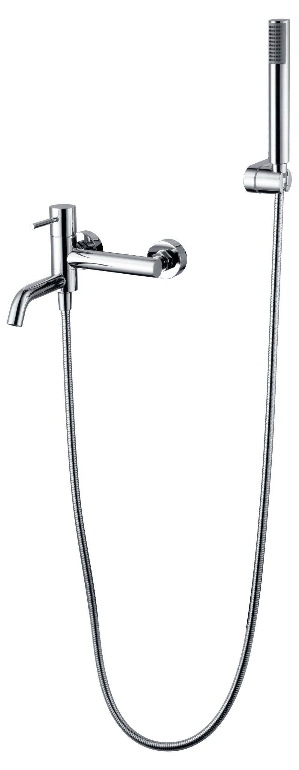Chrome Single Handle Bath Shower Mixer Kit, view 2