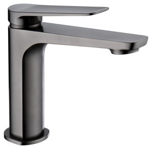 Black Gun Metal Single Lever Bathroom Sink Faucet, view 2
