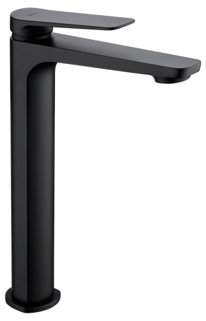 Matte Black Tall Sink Mixer Single Lever Faucet, view 2