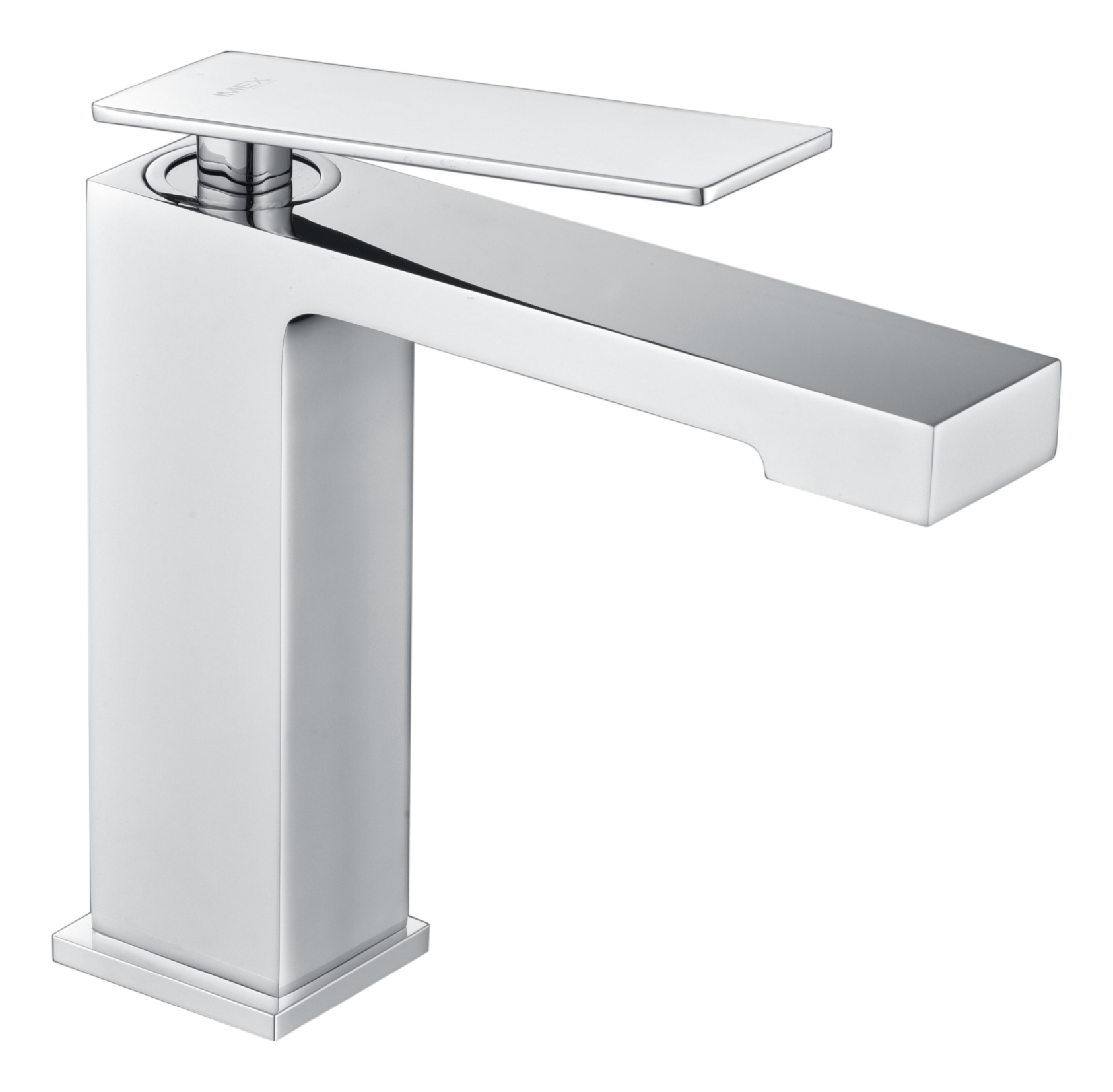 Chrome Single Lever Basin Mixer Faucet Modern Design, view 2
