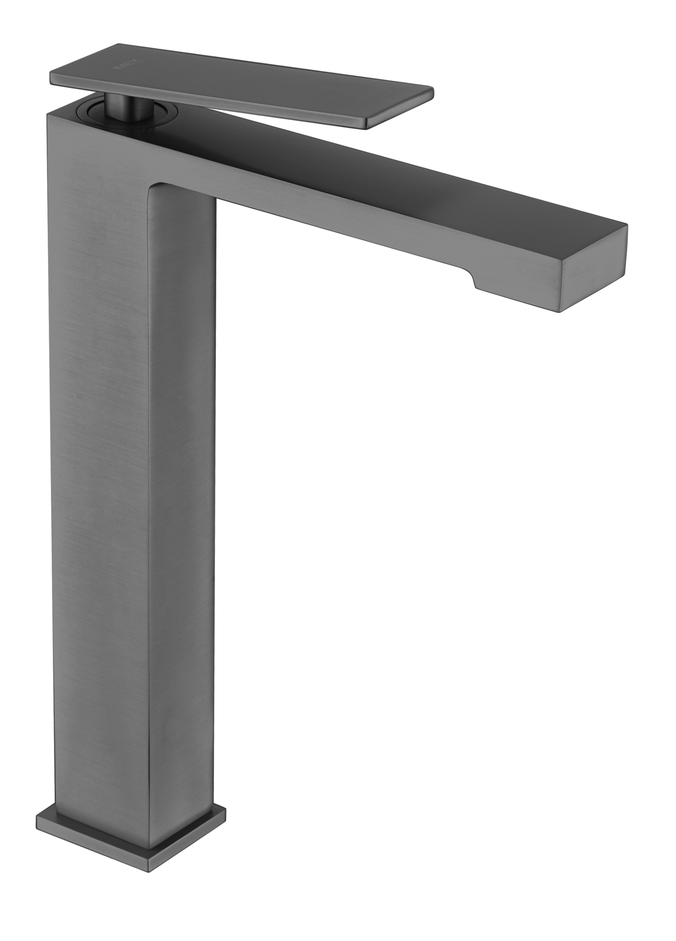 Pisa Black Gun Metal High Arc Bathroom Faucet, view 2