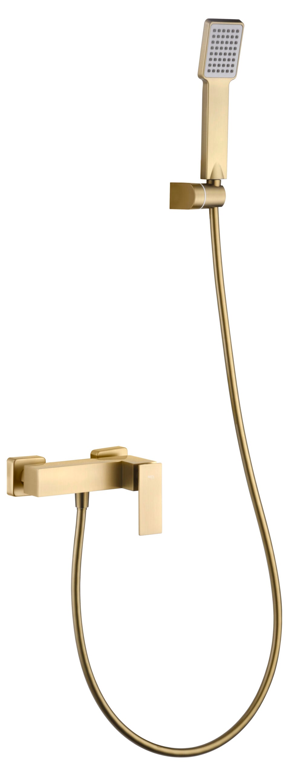 Brushed Gold Single Handle Shower Kit Pisa Series, view 2