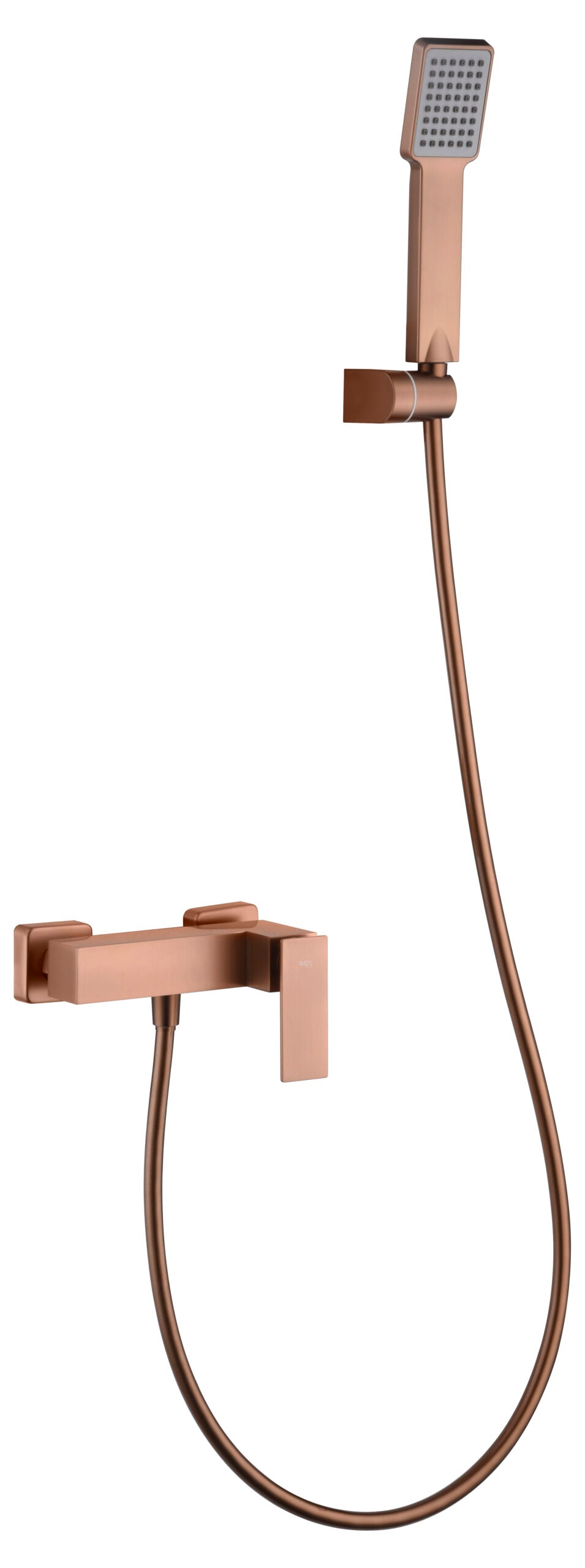 Brushed Rose Gold Single Handle Shower Kit, view 2