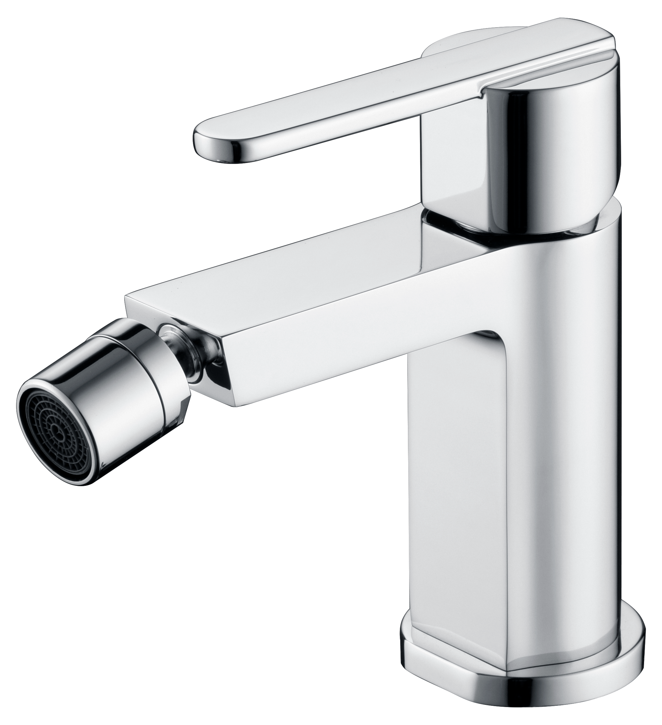 Chrome Single-Lever Bidet Mixer Modern Bathroom Faucet, view 2