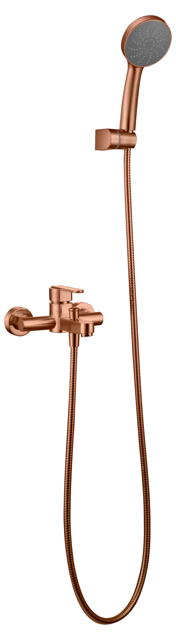 Roma Single-Lever Shower Bath Kit Brushed Rose Gold, view 2