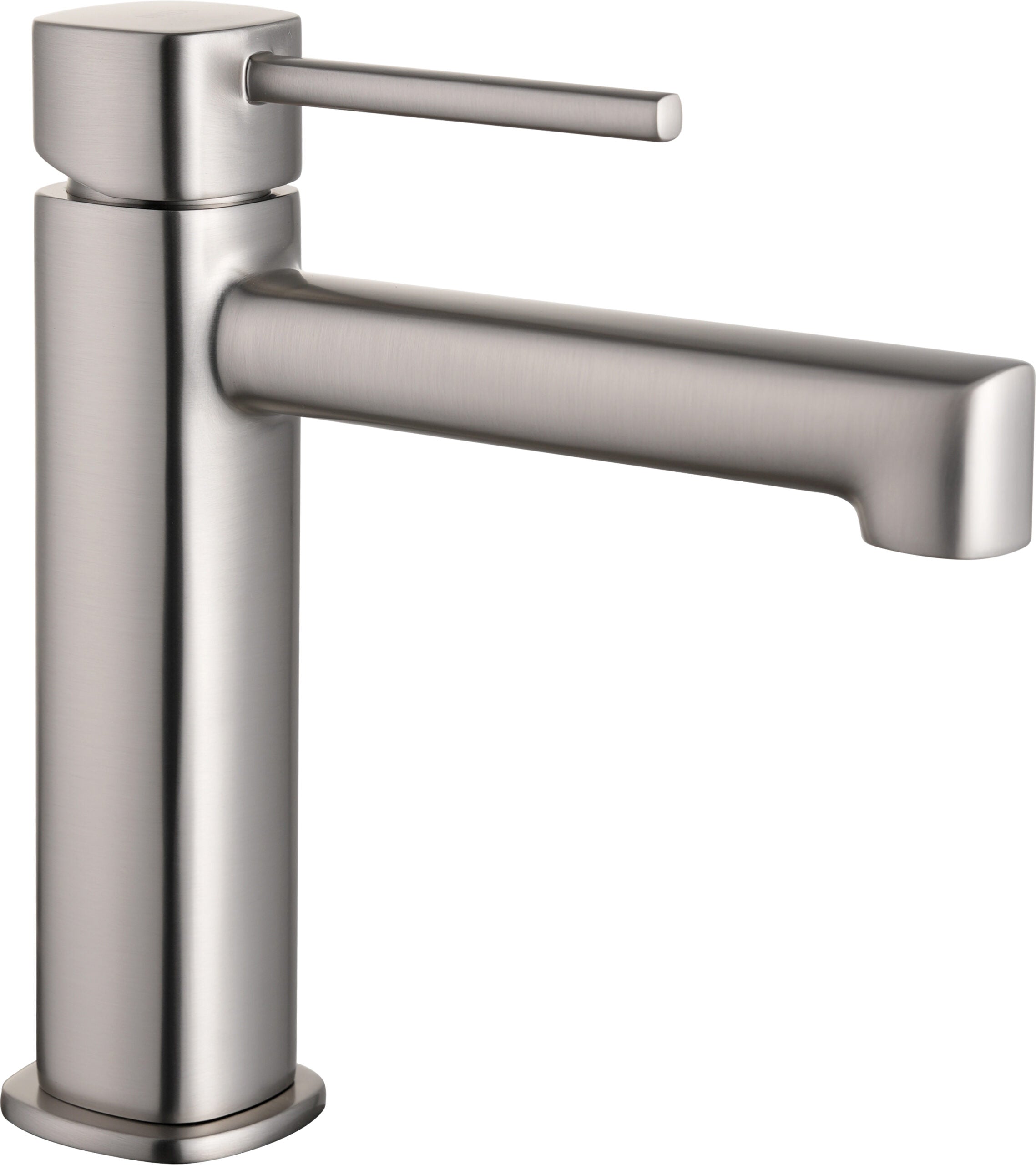Toscana Brushed Nickel Single Lever Basin Mixer, main product view