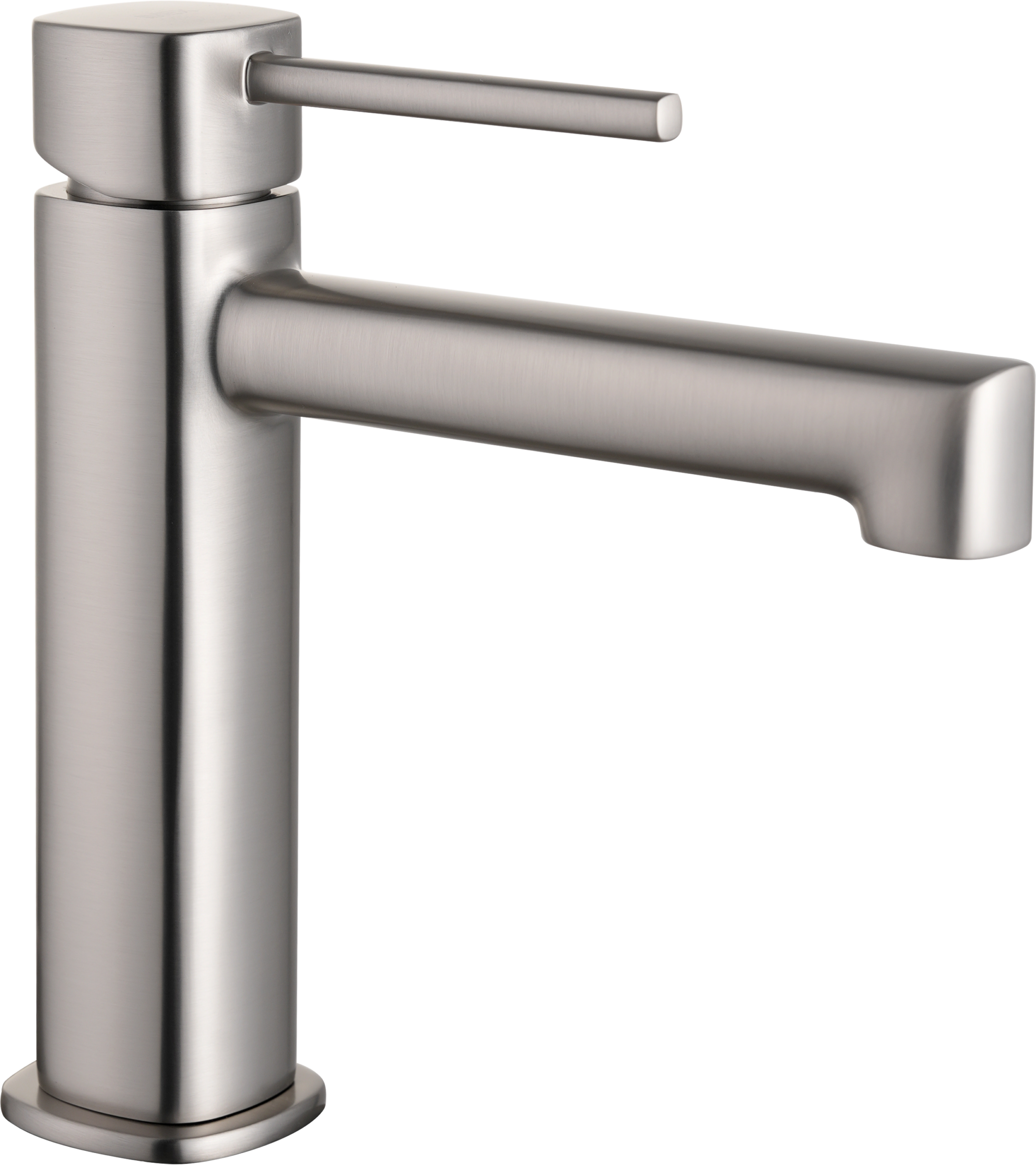 Toscana Brushed Nickel Single Lever Basin Mixer, view 4
