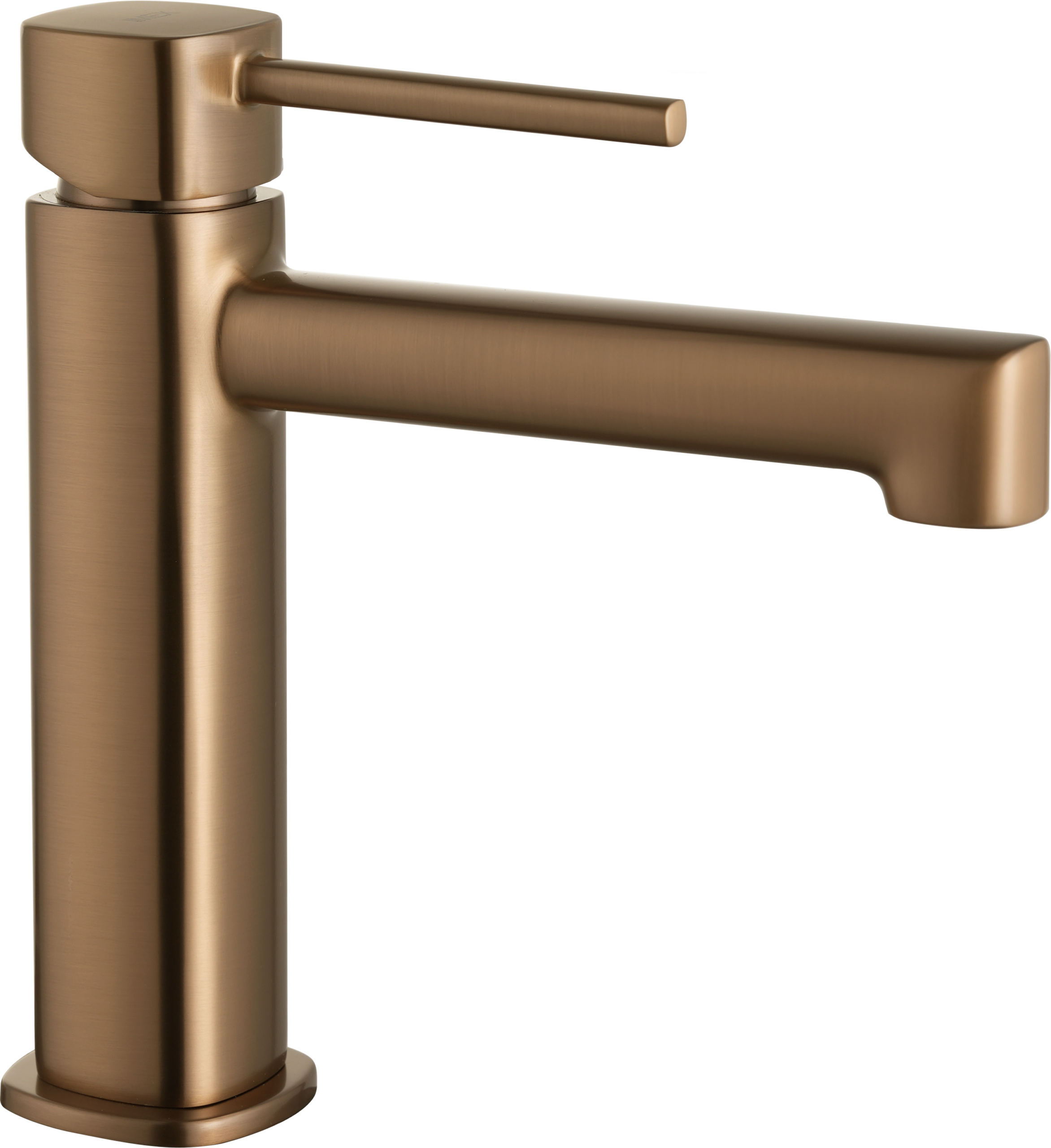 Toscana Brushed Rose Gold Single Lever Basin Mixer, view 5