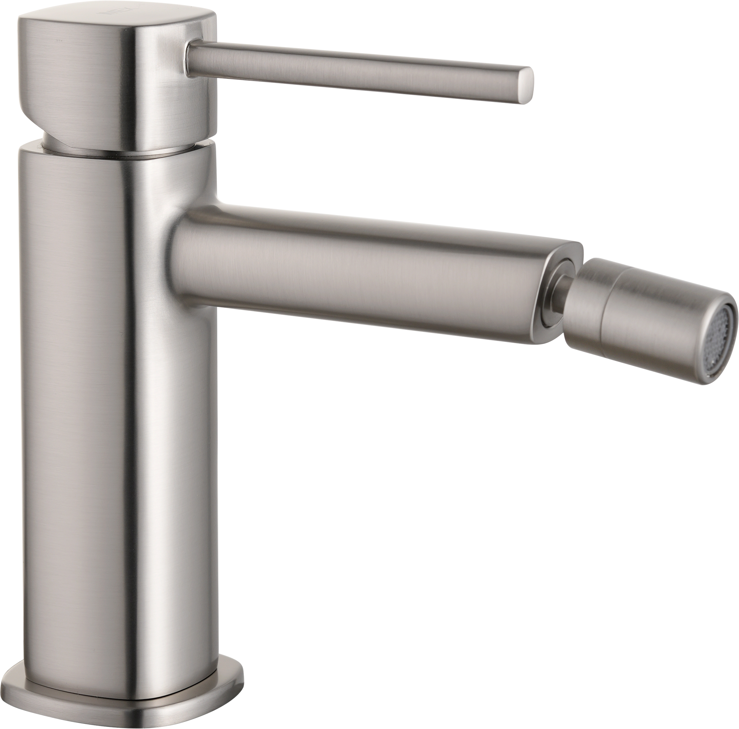 Toscana Brushed Nickel Single Lever Bidet Mixer, view 4