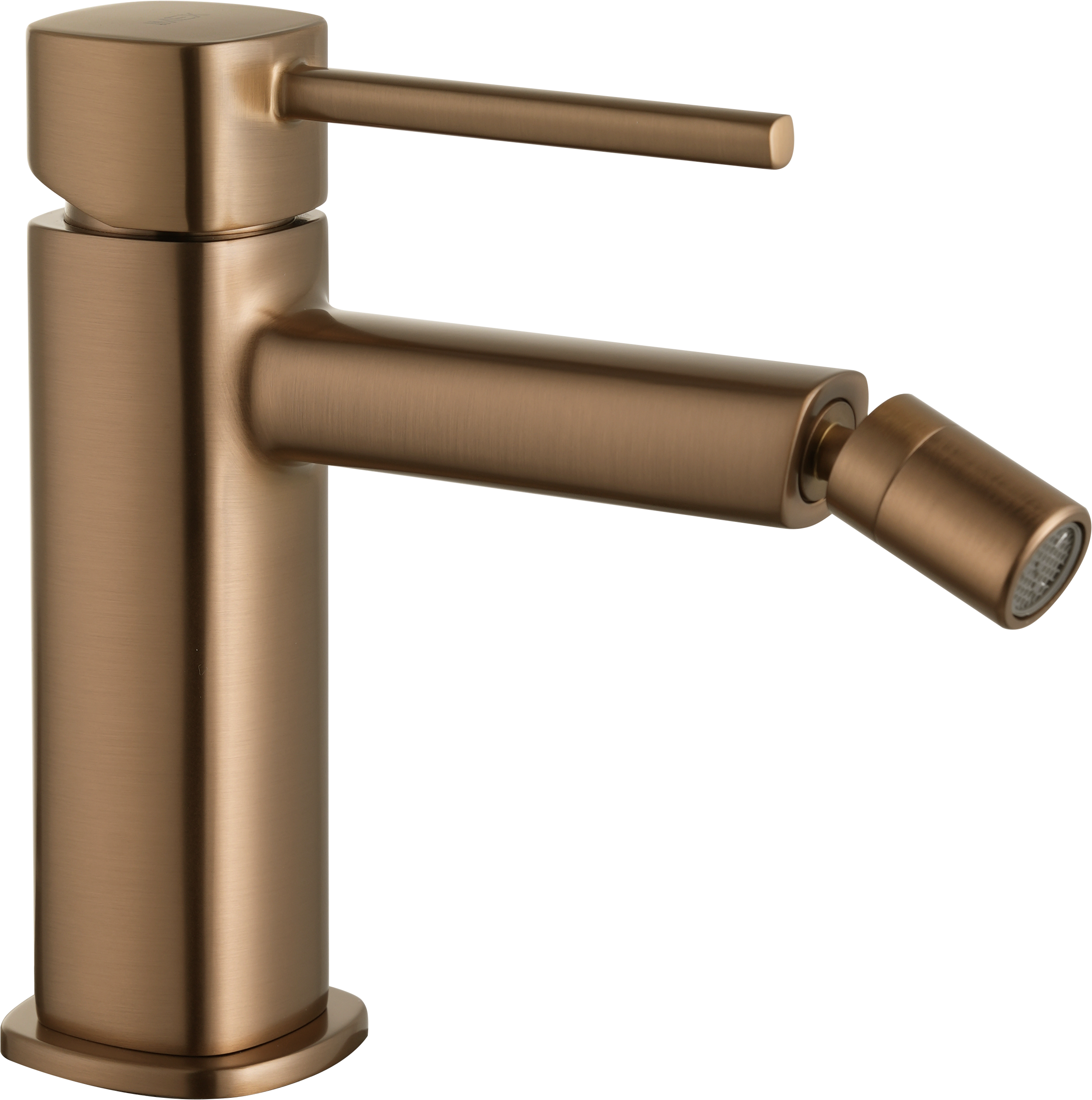 Toscana Brushed Rose Gold Single Lever Bidet Mixer, view 4
