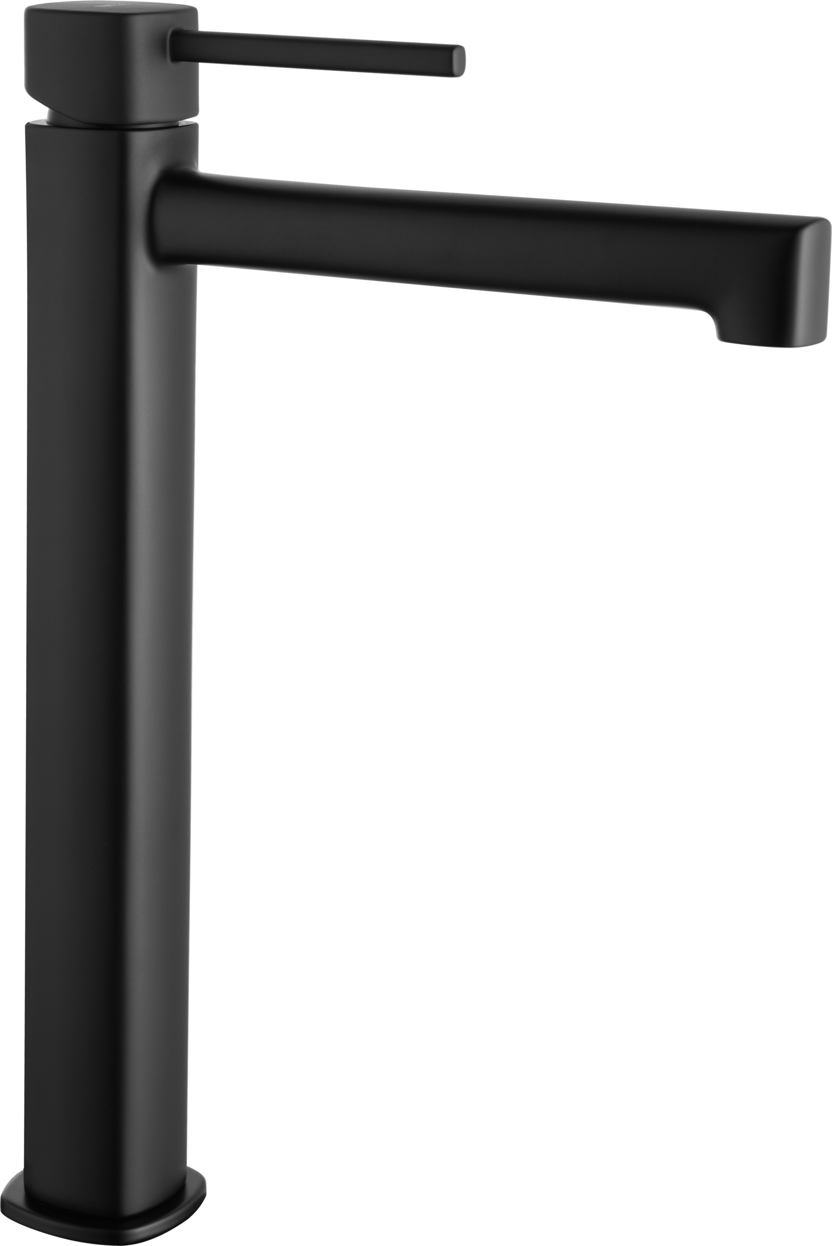 Toscana Matte Black Tall Single Lever Basin Mixer, view 5