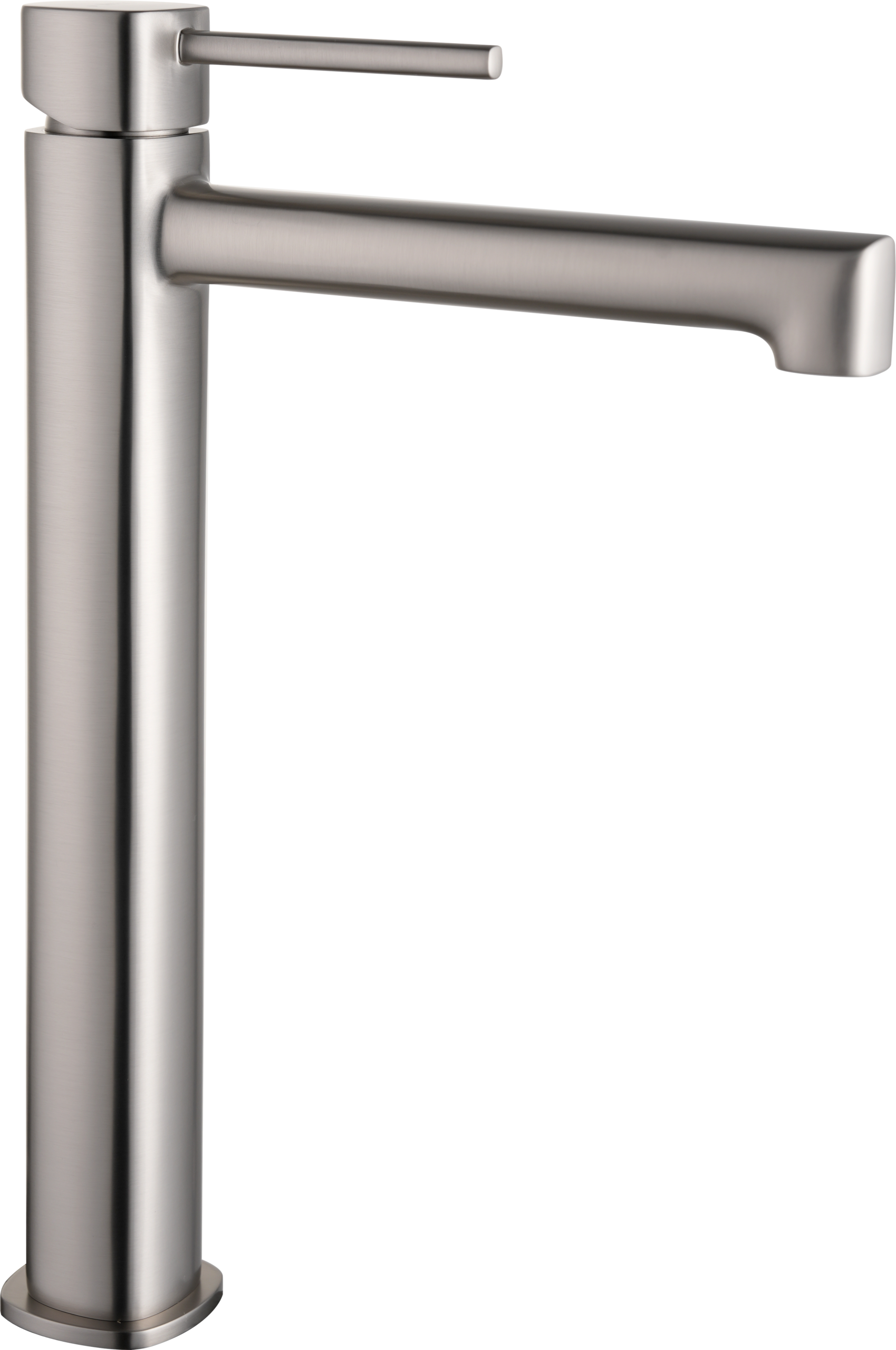 Toscana Brushed Nickel Tall Single Lever Basin Mixer, view 5