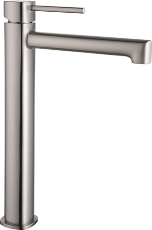 Toscana Brushed Nickel Tall Single Lever Basin Mixer, view 5