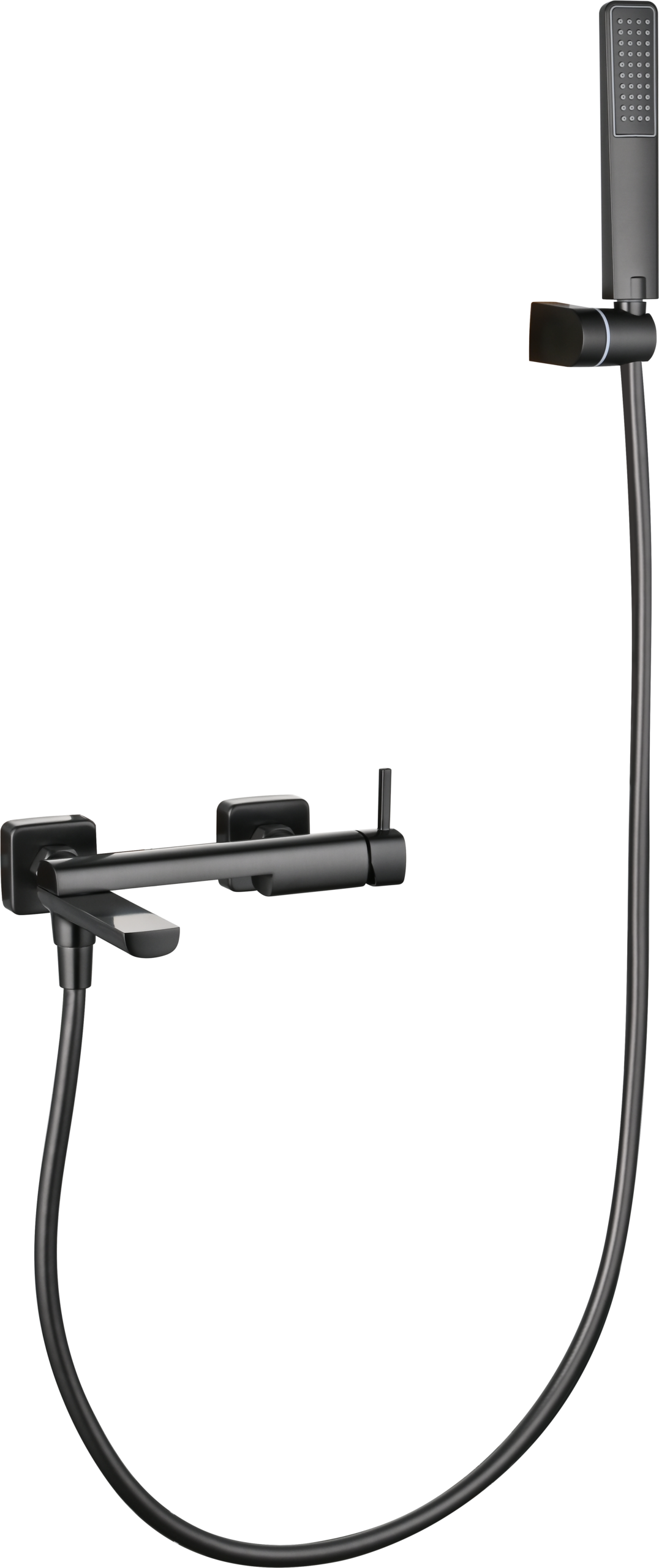 Toscana Black Gun Metal Single Lever Bath and Shower Kit, view 6