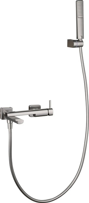 Toscana Brushed Nickel Single Lever Bath and Shower Kit, main product view