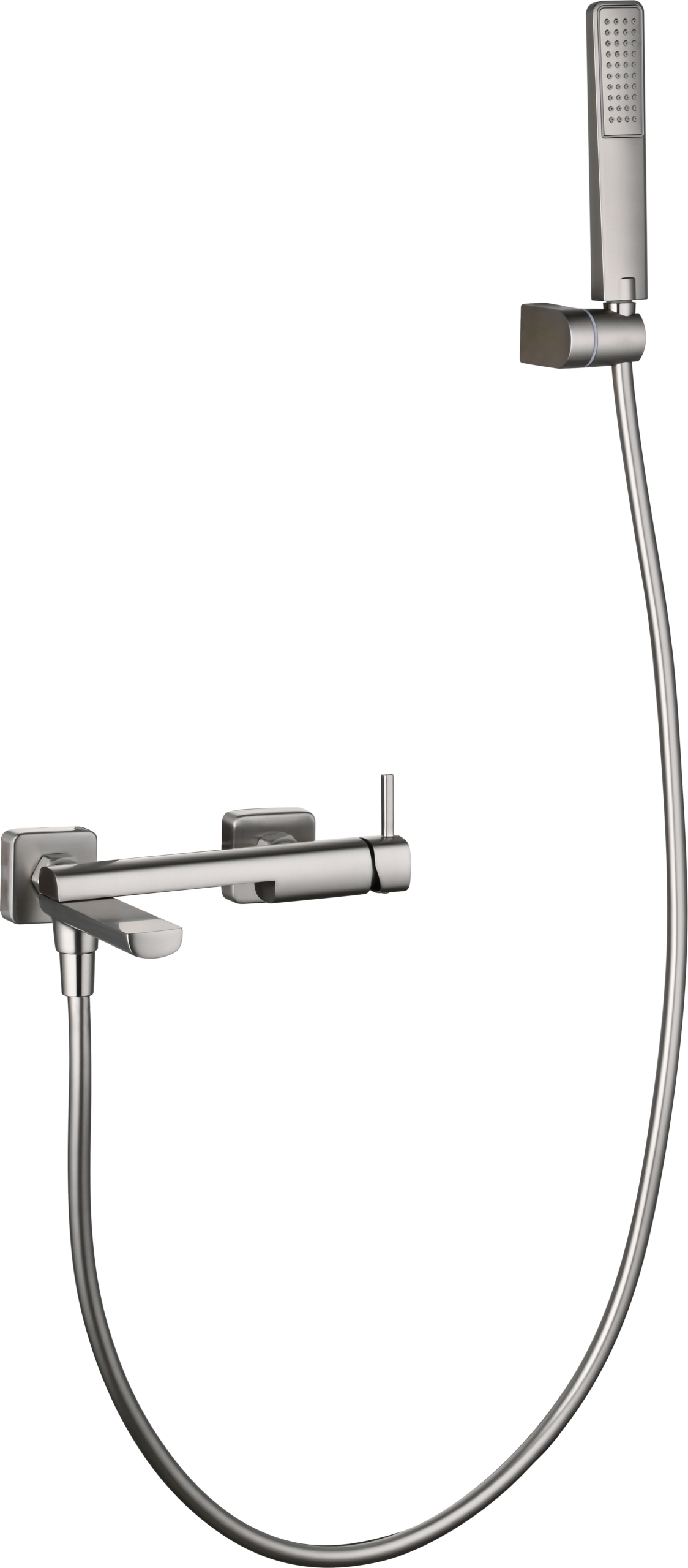 Toscana Brushed Nickel Single Lever Bath and Shower Kit, view 6