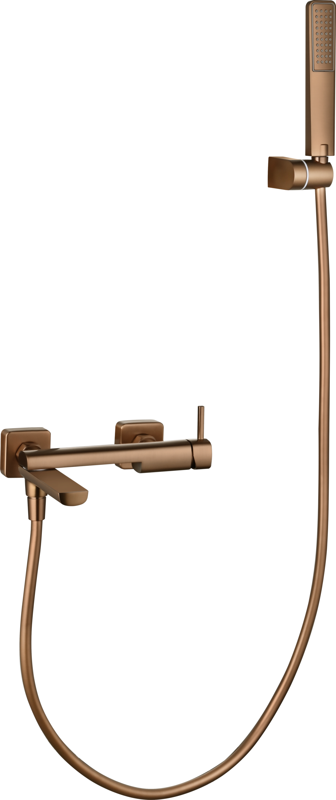 Toscana Brushed Rose Gold Single Lever Bath and Shower Kit, view 6