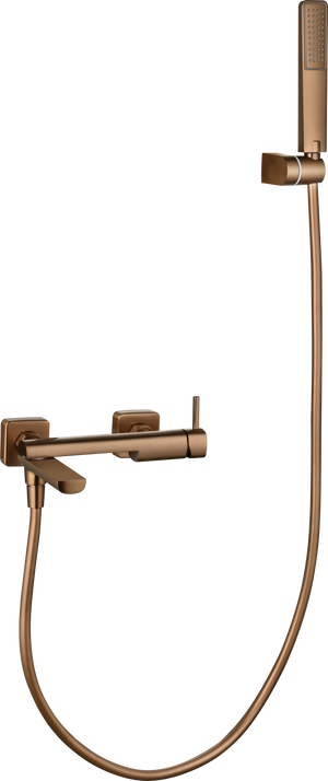 Toscana Brushed Rose Gold Single Lever Bath and Shower Kit, view 6