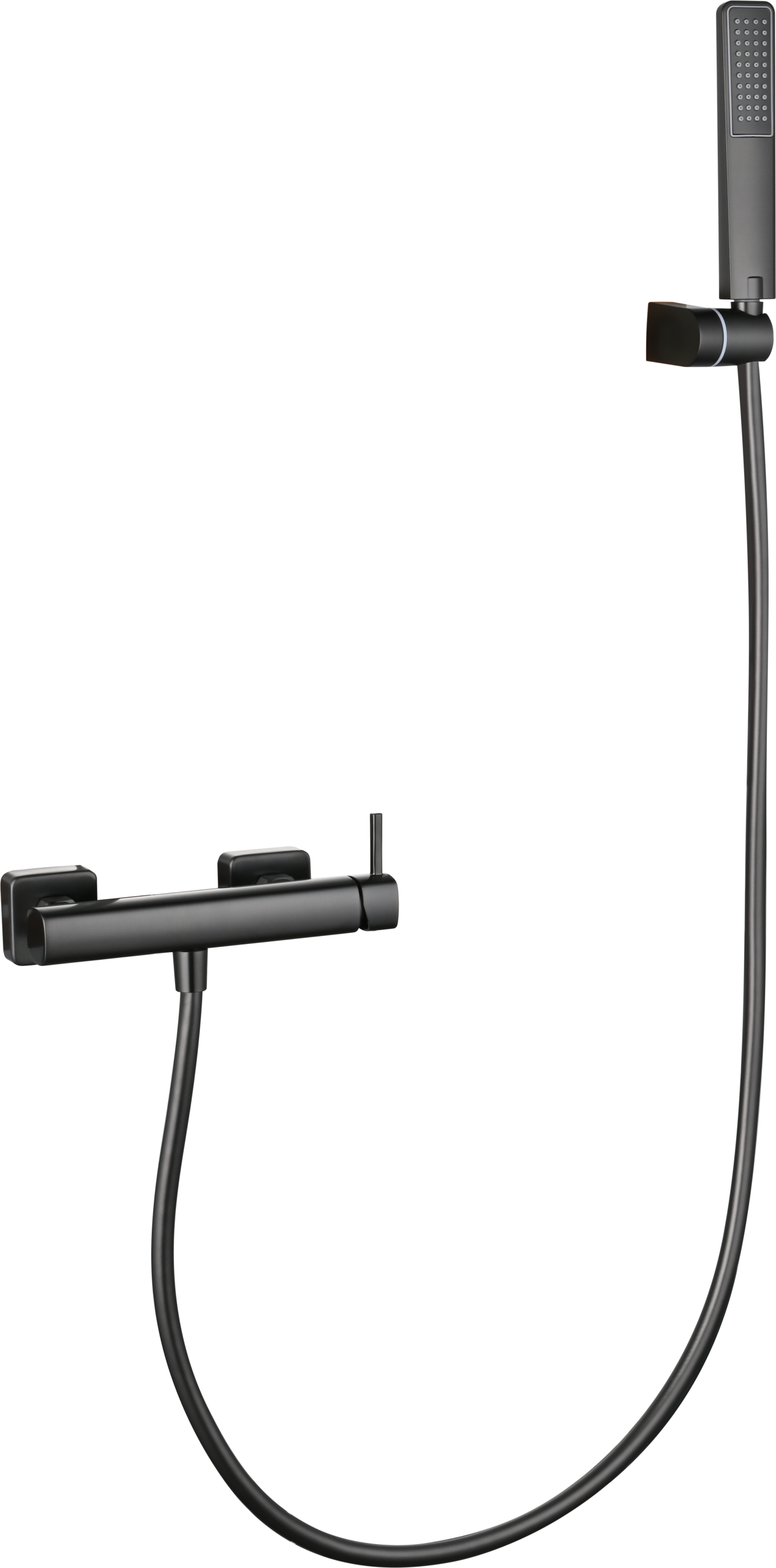 Toscana Black Gun Metal Single Lever Shower Kit, view 5