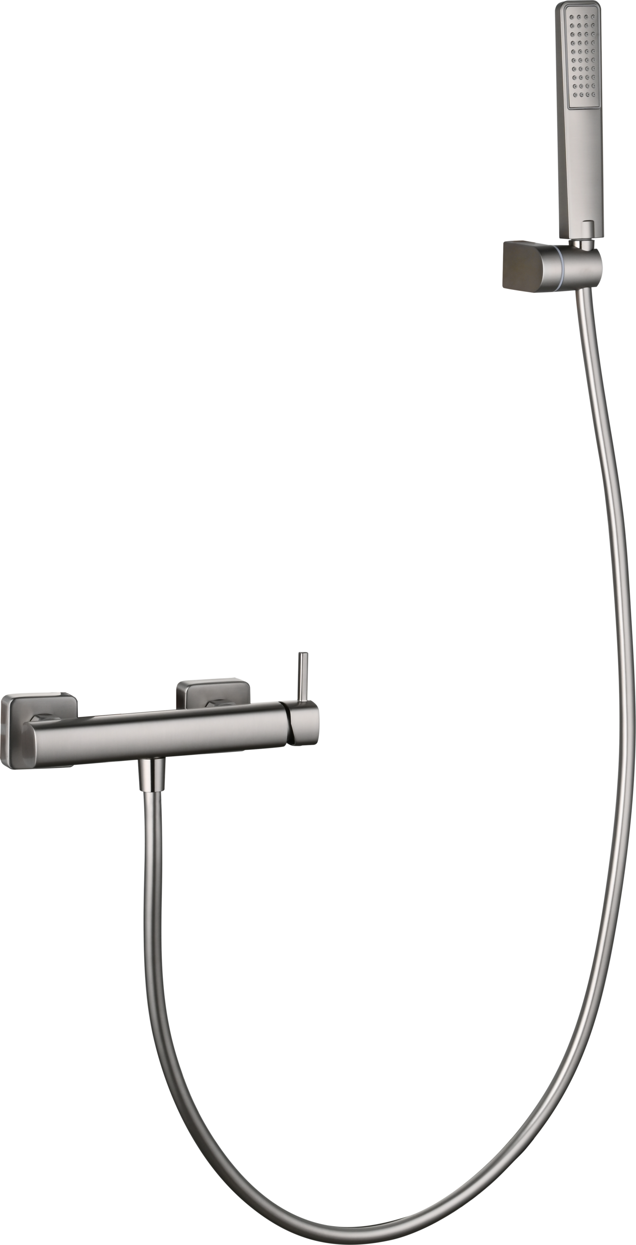Toscana Brushed Nickel Single Lever Shower Kit, view 5
