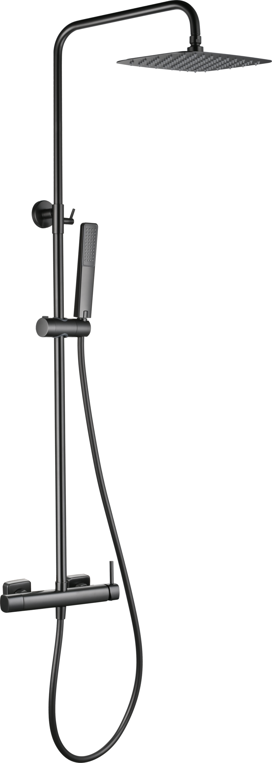 Toscana Black Gun Metal Single Lever Shower Set, view 7