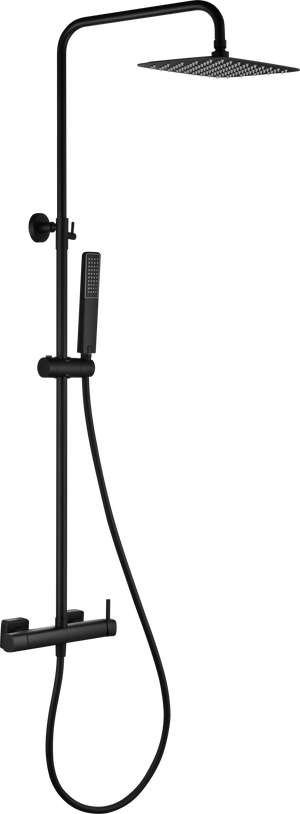 Toscana Matte Black Single Lever Shower Set, view 7