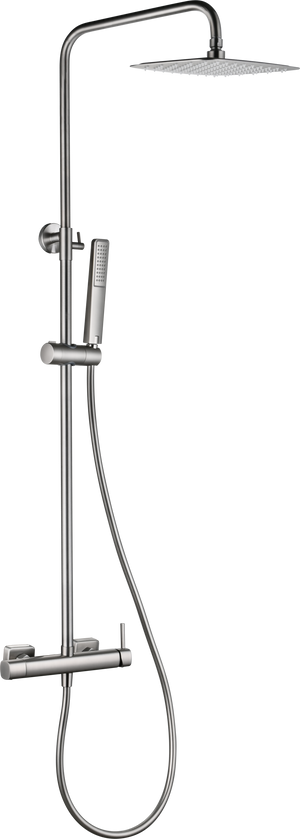 Toscana Brushed Nickel Single Lever Shower Set, view 7