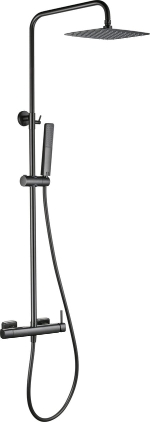 Toscana Black Gun Metal Single Lever Shower Set, main product view