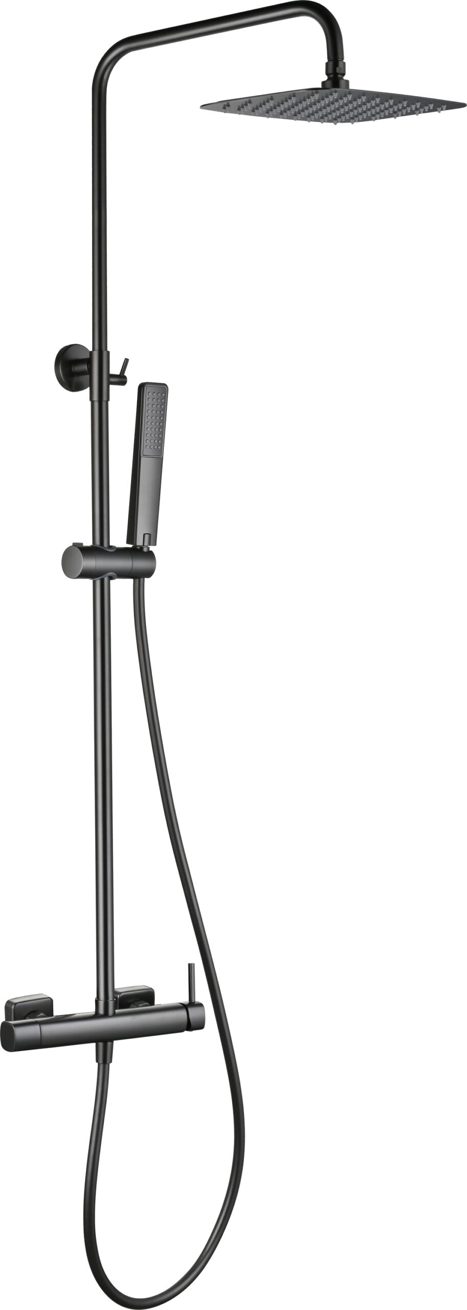 Toscana Black Gun Metal Single Lever Shower Set, main product view