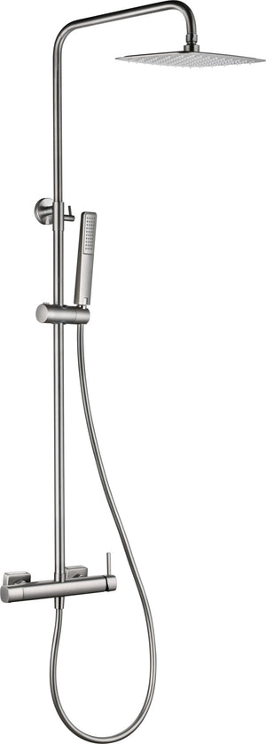 Toscana Brushed Nickel Single Lever Shower Set, main product view