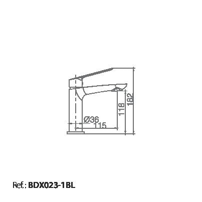 Matte White Single Lever Basin Mixer Faucet, view 3