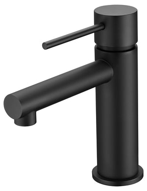 Matte Black Single Lever Basin Faucet Modern Design, view 2