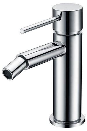 Chrome Milos Bidet Mixer Single Handle Modern Design, view 2