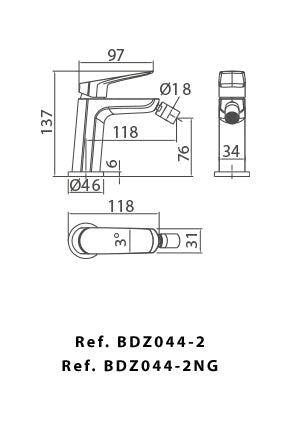 Chrome Single Lever Shower Set Modern Minimalist Design, view 8