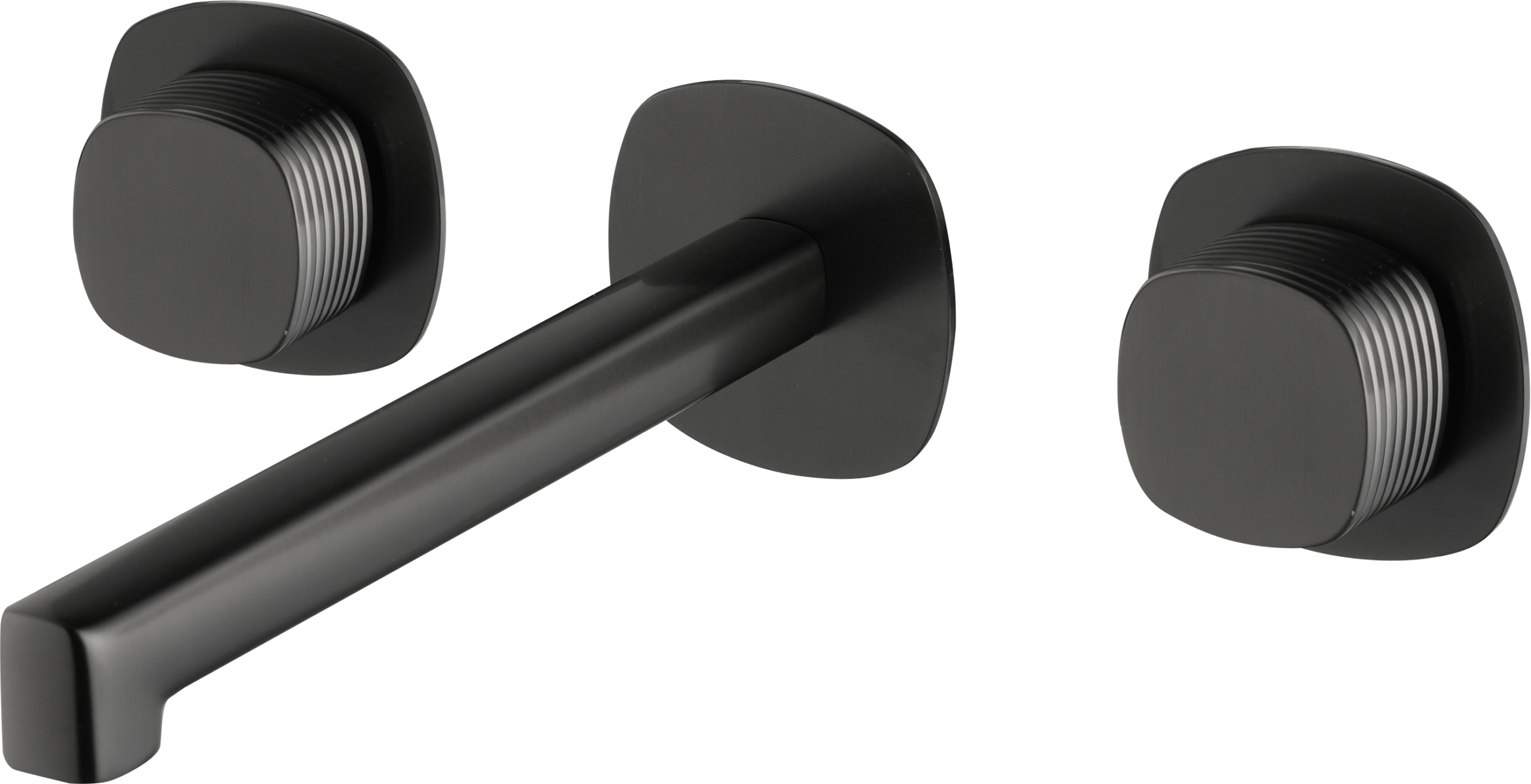 Firenze Black Gun Metal Concealed Two Handle Basin Mixer, main product view