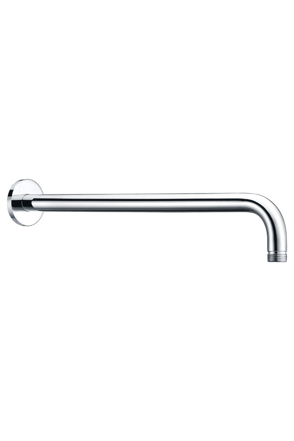 Chrome Round Shower Arm Wall Mount Modern Bathroom, view 2